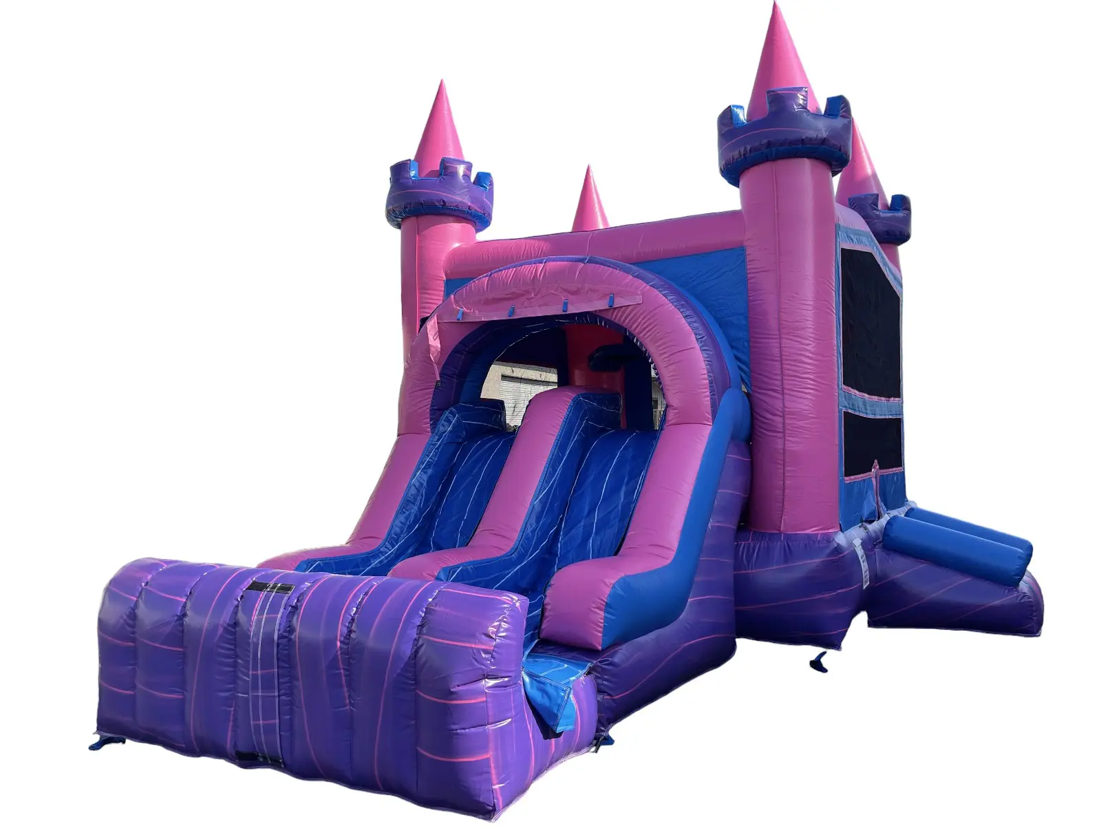 3 in 1 Dual Lane Pink Castle Combo (sku C302) - Image 3
