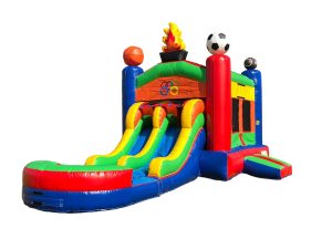Dual Lane Sports Water Slide Combo Jumper (sku W270) - San Diego