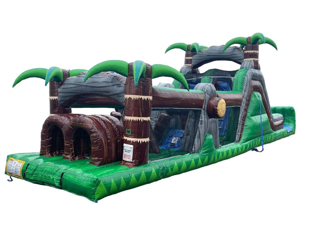 50 ft Dual lane Tropical obstacle (sku i528)