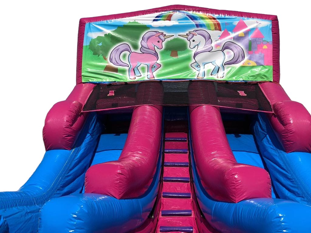 Double Lane Unicorn Dry Slide (sku D312) - Image 2