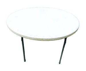 White Round Party Table Rental (48 inches) (sku RT48) - San Diego