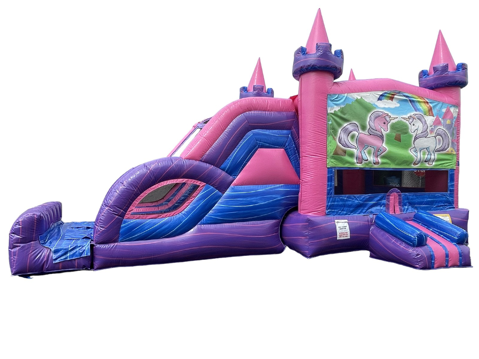 Dual Lane Unicorn Castle Jumper Combo (sku C308)