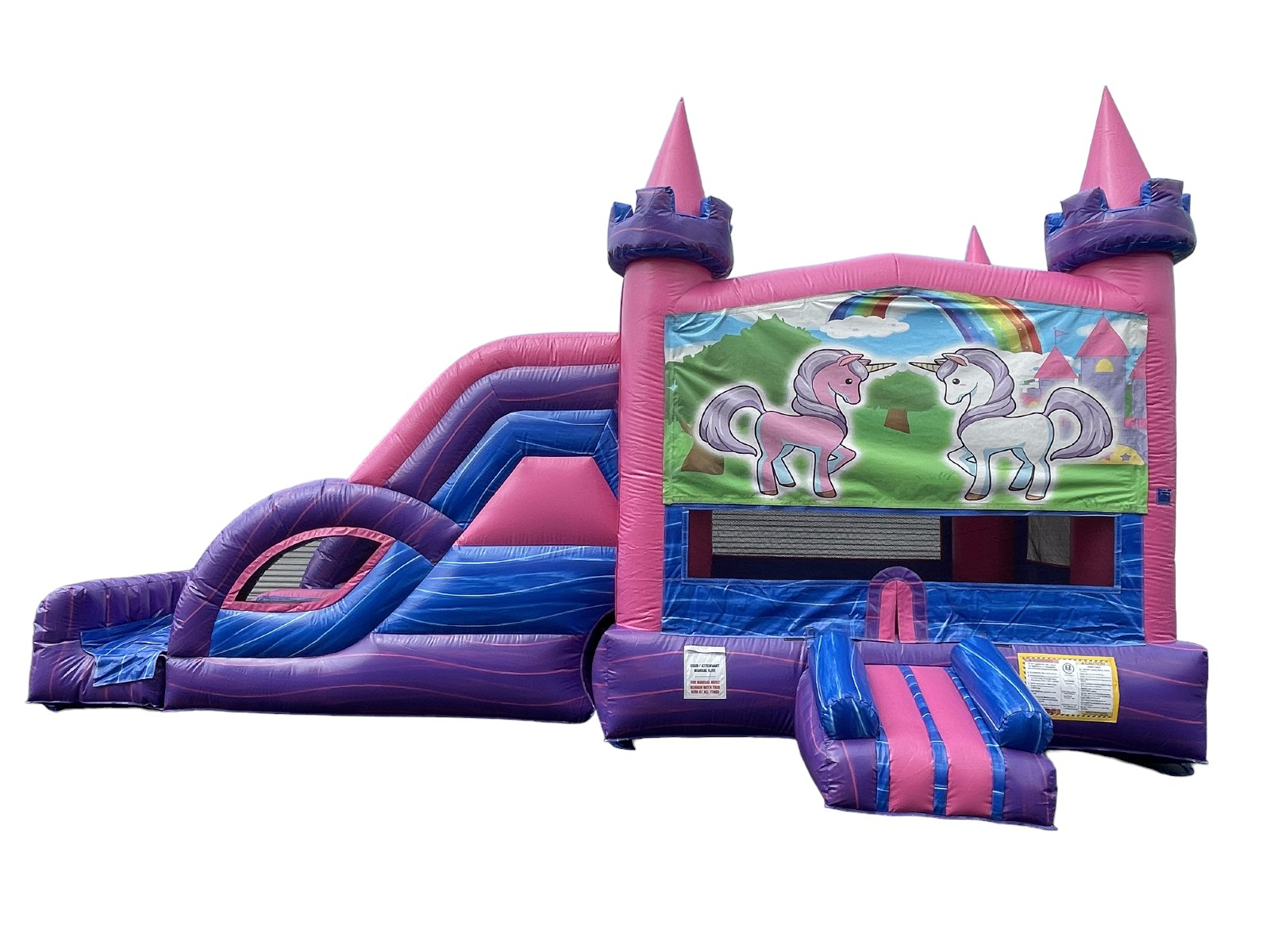 Dual Lane Unicorn Castle Jumper Combo (sku C308) - Image 2
