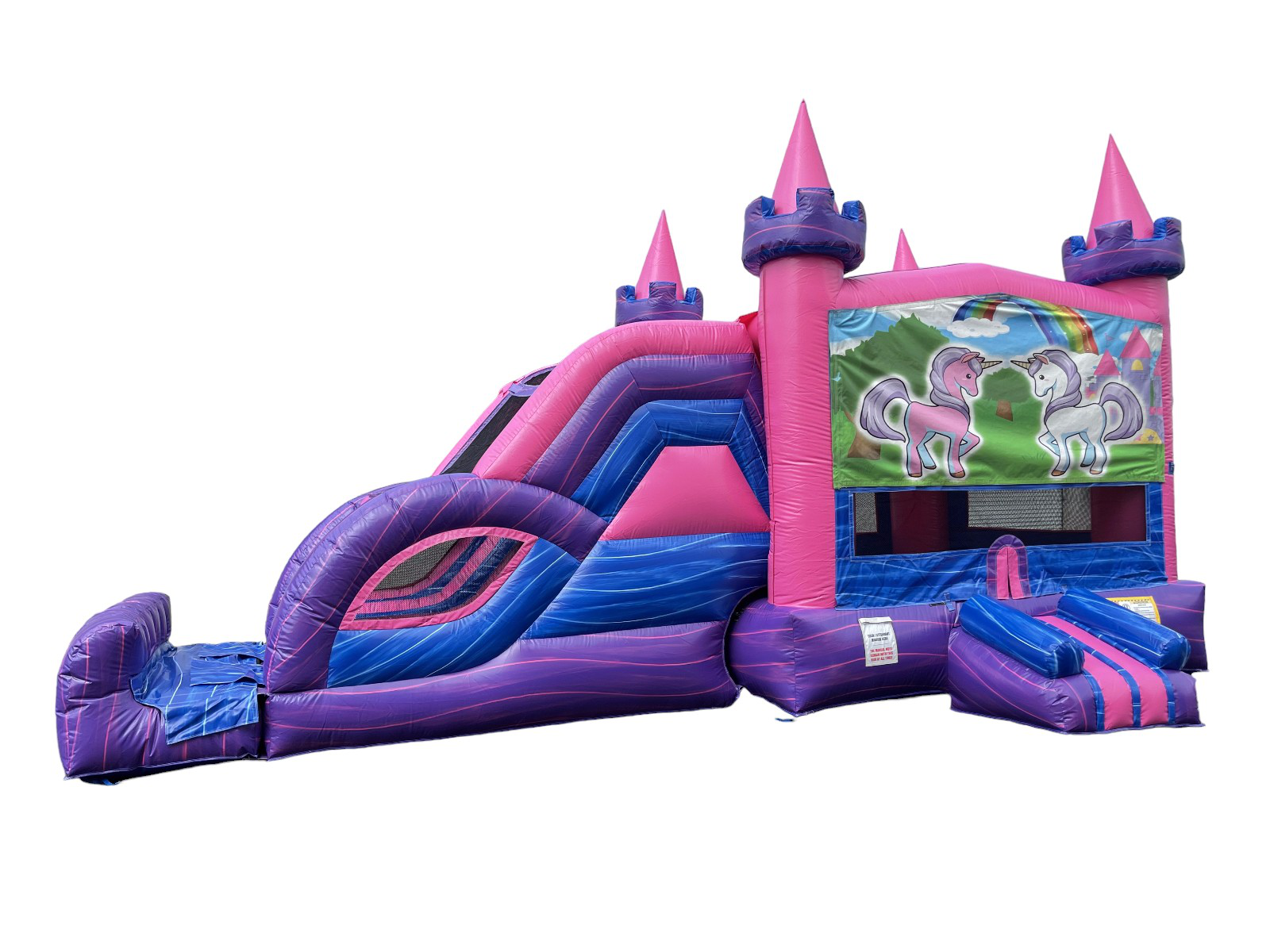 Dual Lane Unicorn Castle Jumper Combo (sku C308) - Image 3