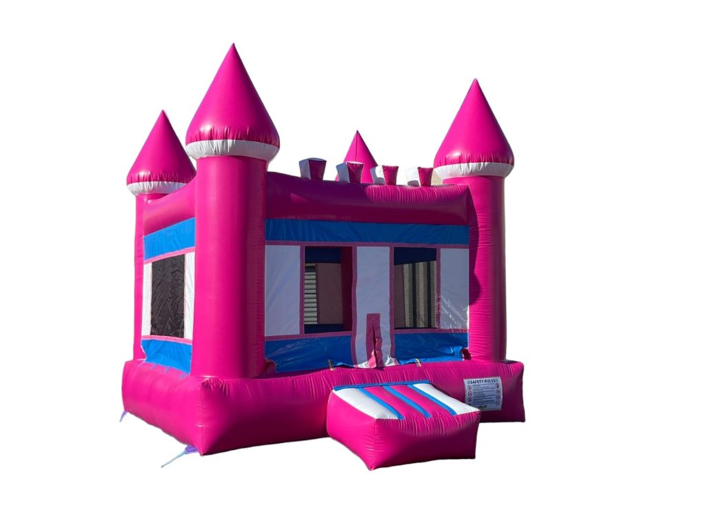 Pink Castle Bounce House (sku R173)