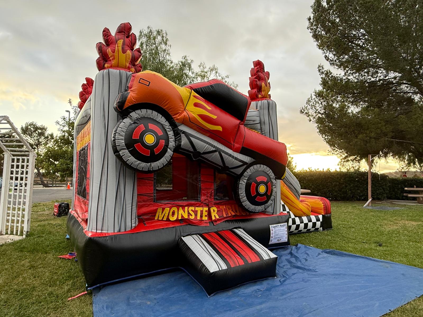 Monster truck inflatable combo (sku C334) - Image 5