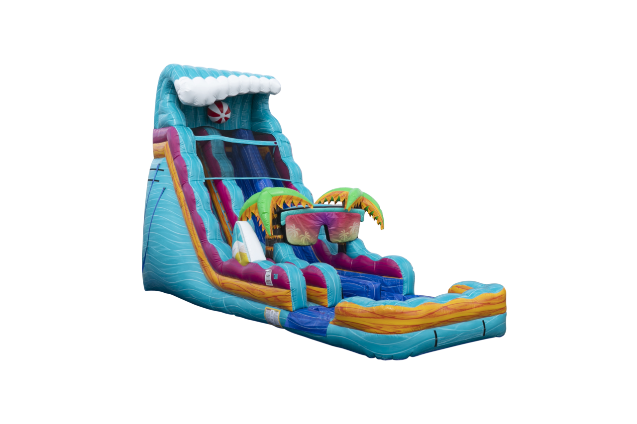Dual lane beach Life water slide (sku W317-1) - Image 6