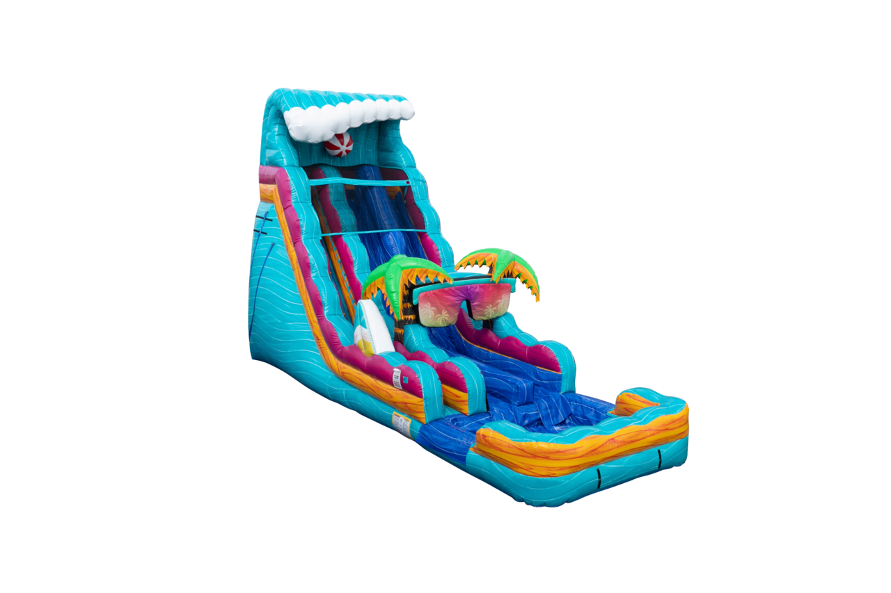 Dual lane beach Life water slide (sku W317-1) - Image 2