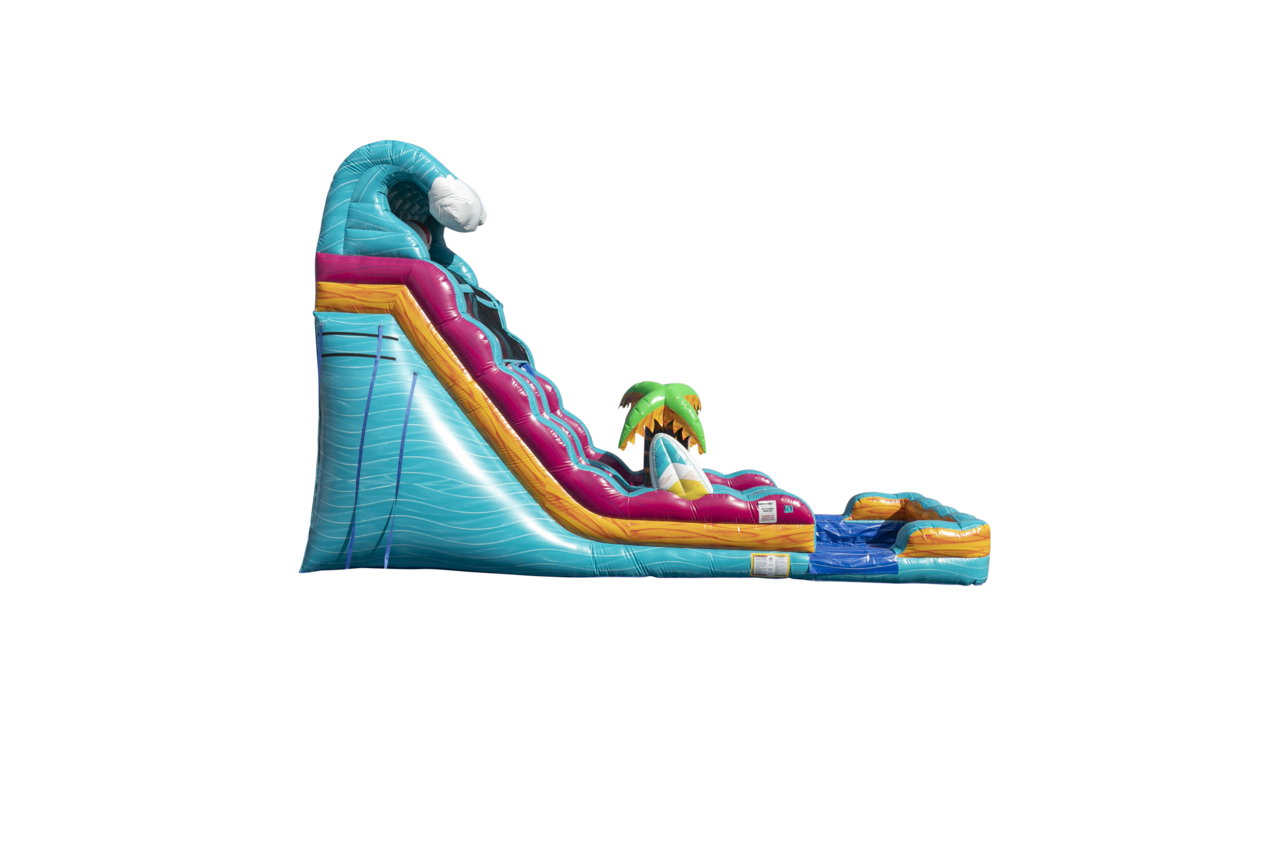 Dual lane beach Life water slide (sku W317-1) - Image 4