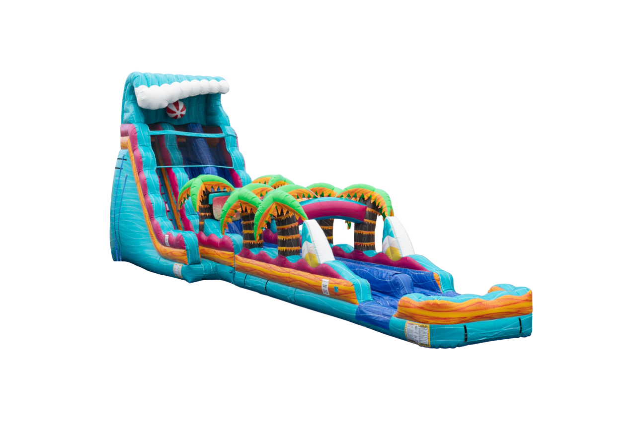 Dual Lane Slip & Slide Beach Life Water Slide (sku W317-2)