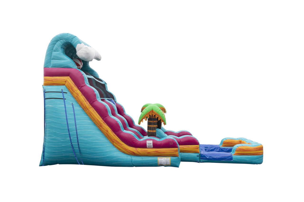 Dual Lane Slip & Slide Beach Life Water Slide (sku W317-2) - Image 2